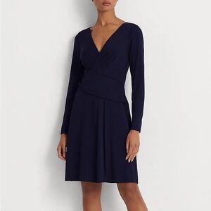 Ralph Lauren Deep Blue Long Sleeve Business Dress